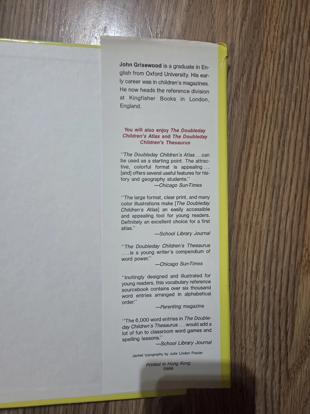 The Children’s Dictionary - Yellow Kids Book